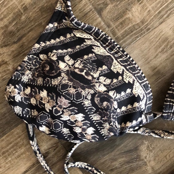 Athleta boho print triangle string bikini top xs - Picture 2 of 4